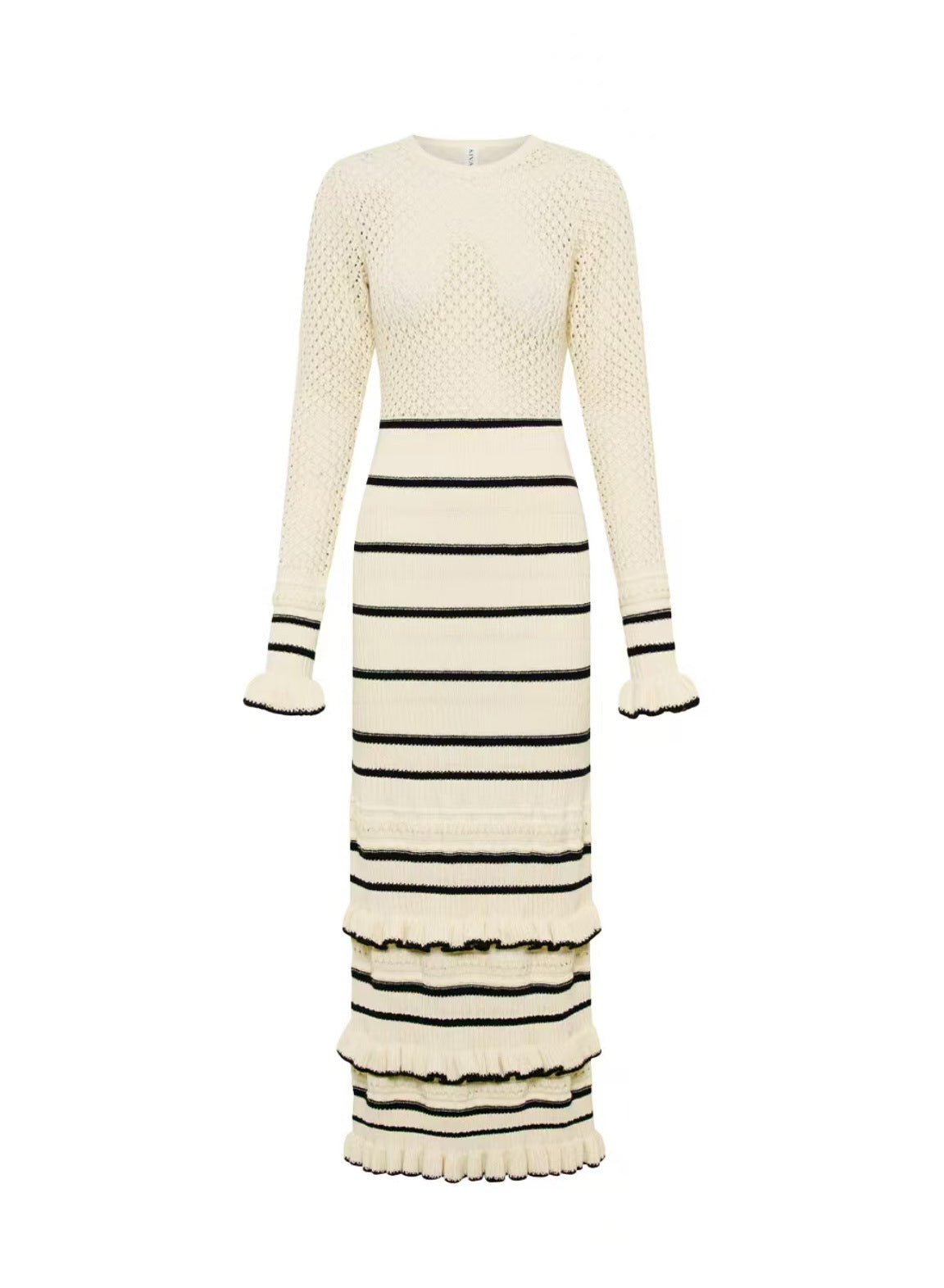 Vestido midi punto