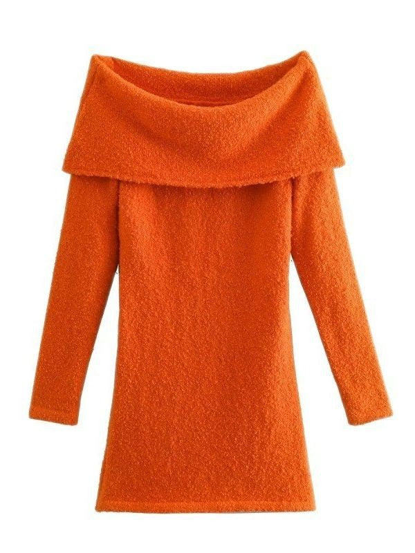 Vestido mini hombros