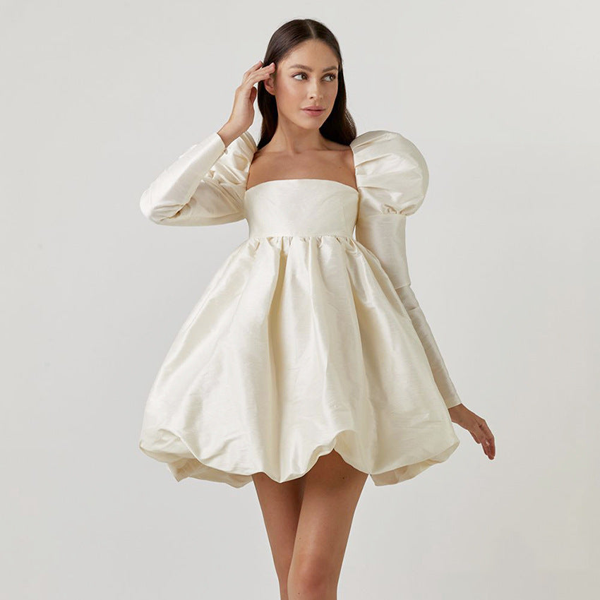 Vestido mini satén