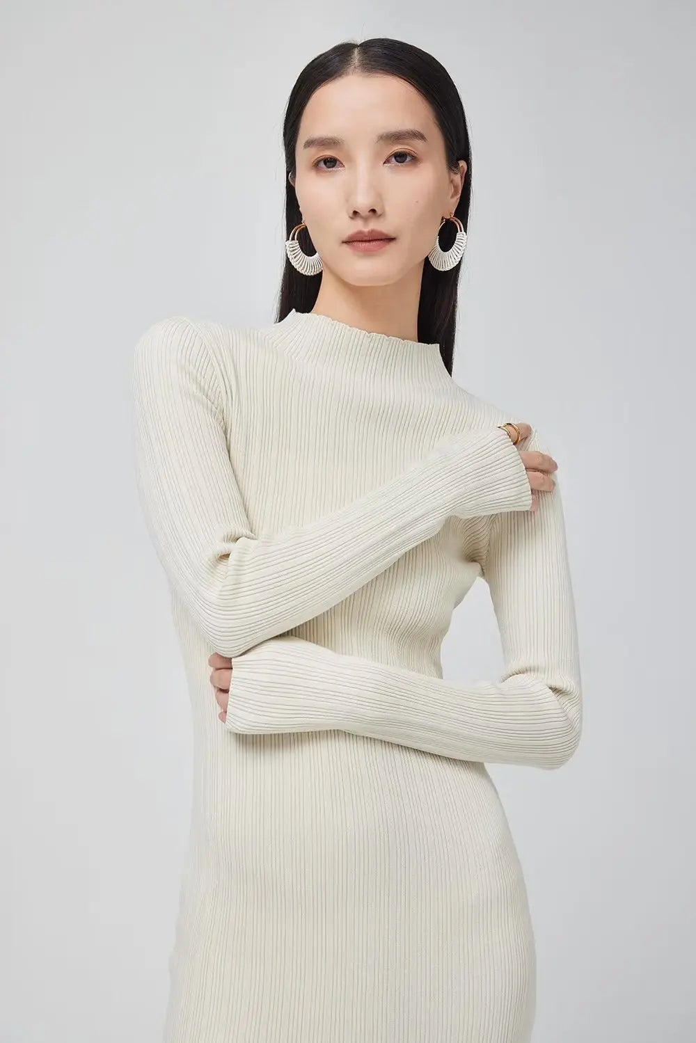 Vestido midi perkins