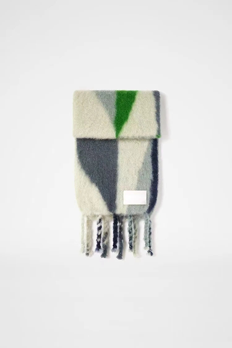 BUFANDA JACQUARD GEOMÉTRICA
