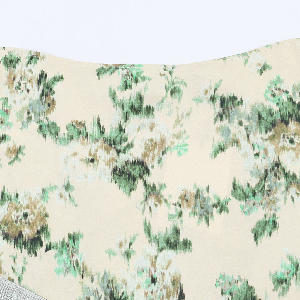 Falda midi flecos