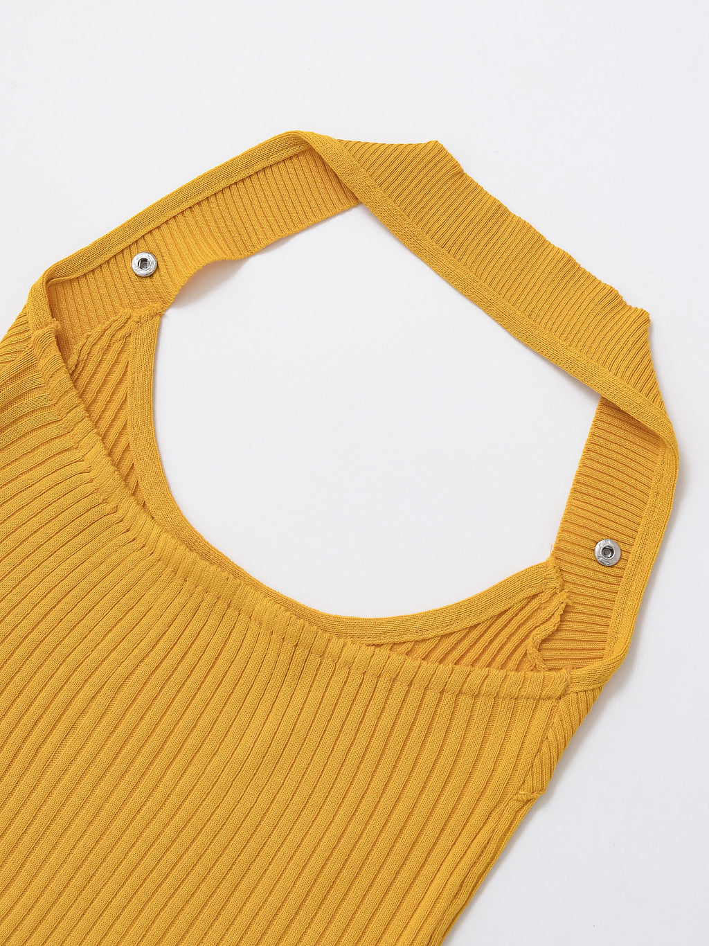 Top punto-canalé halter