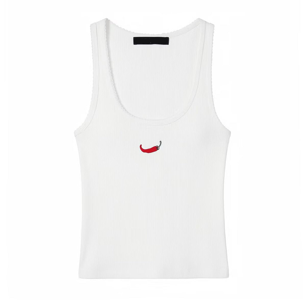 Top tank bordado