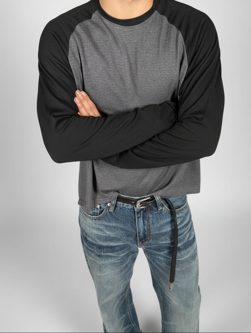 Camiseta basic raglán