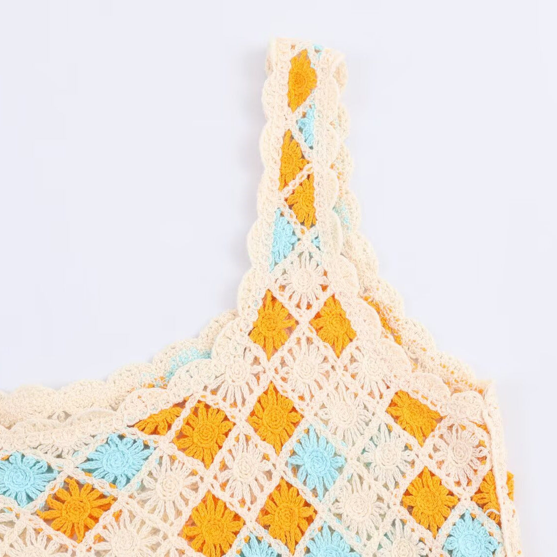 Vestido mini crochet