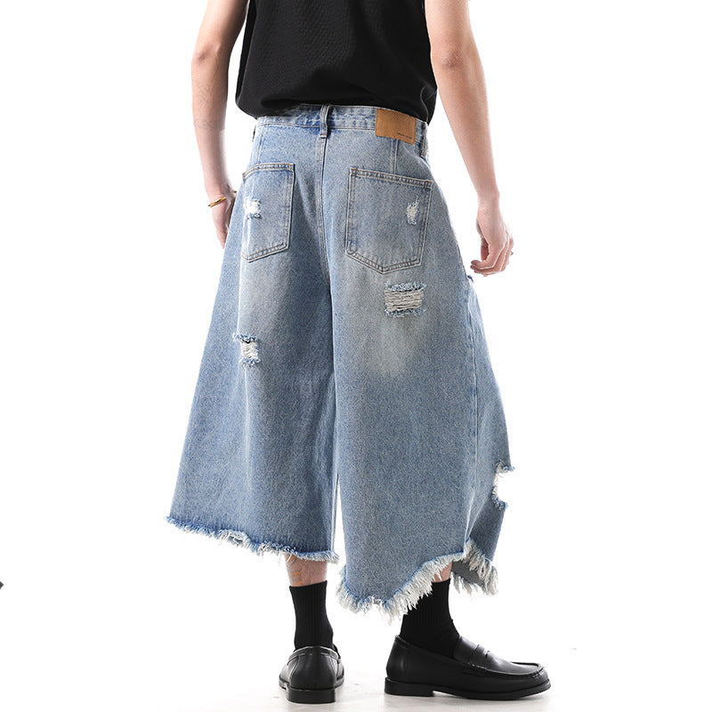 Jeans irregular cropped