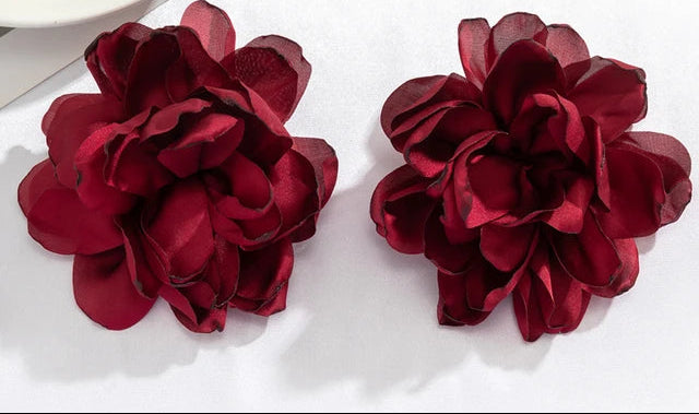 Pendiente maxi flor