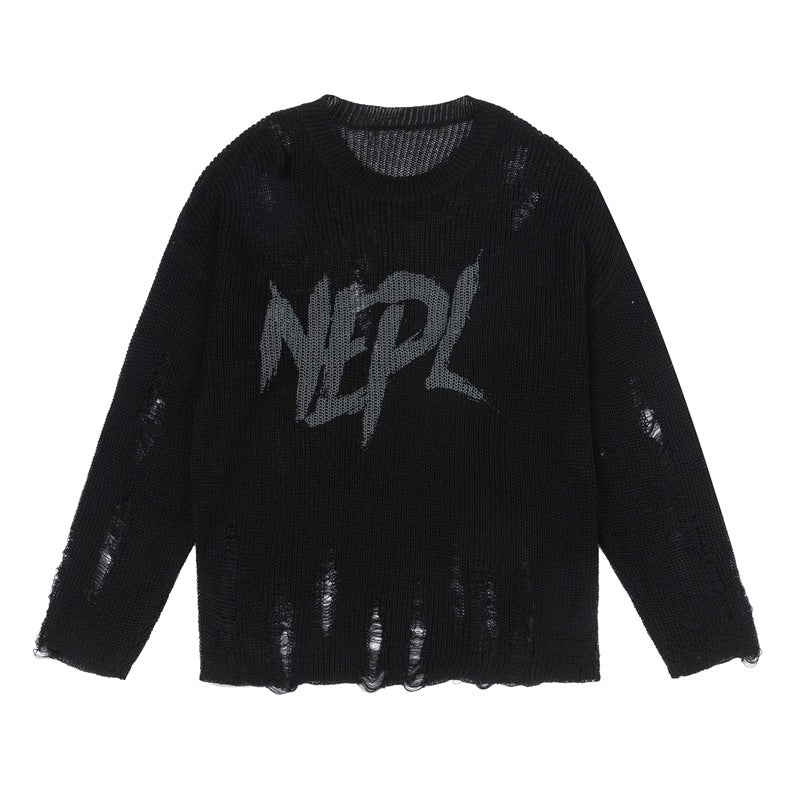 Suéter punto agujero