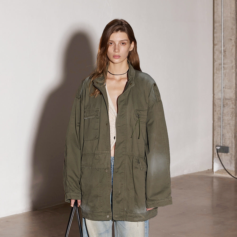 PARKA OVERSIZE EFECTO GASTADO