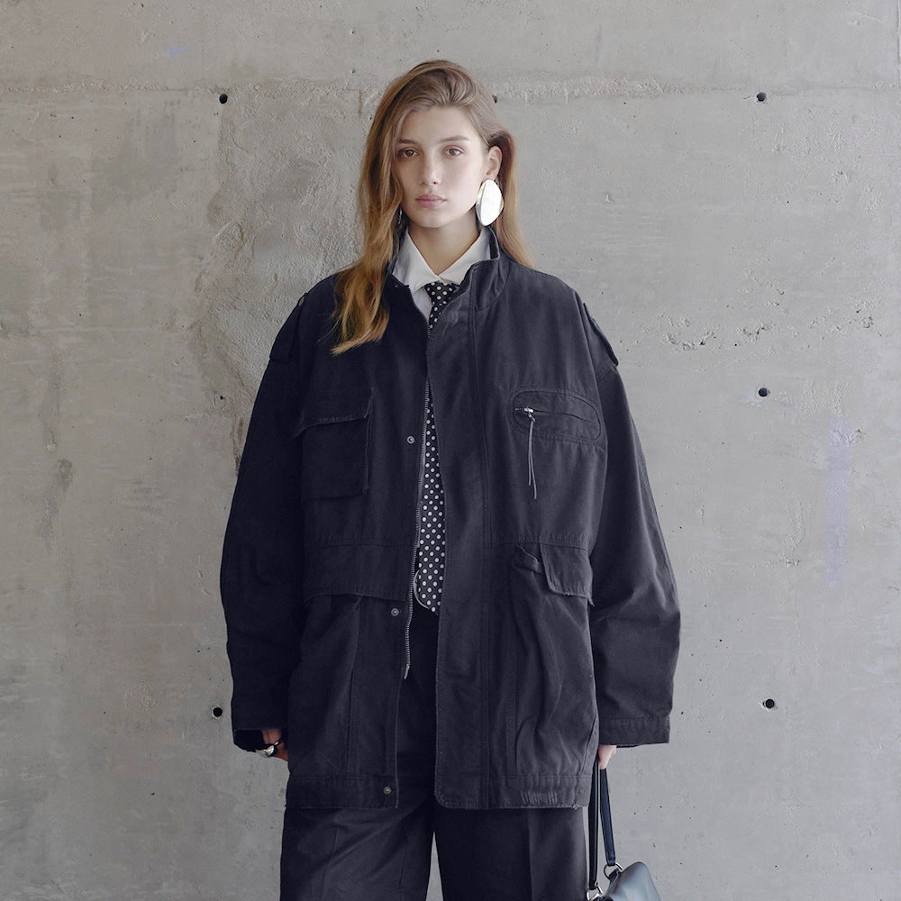 PARKA OVERSIZE EFECTO GASTADO