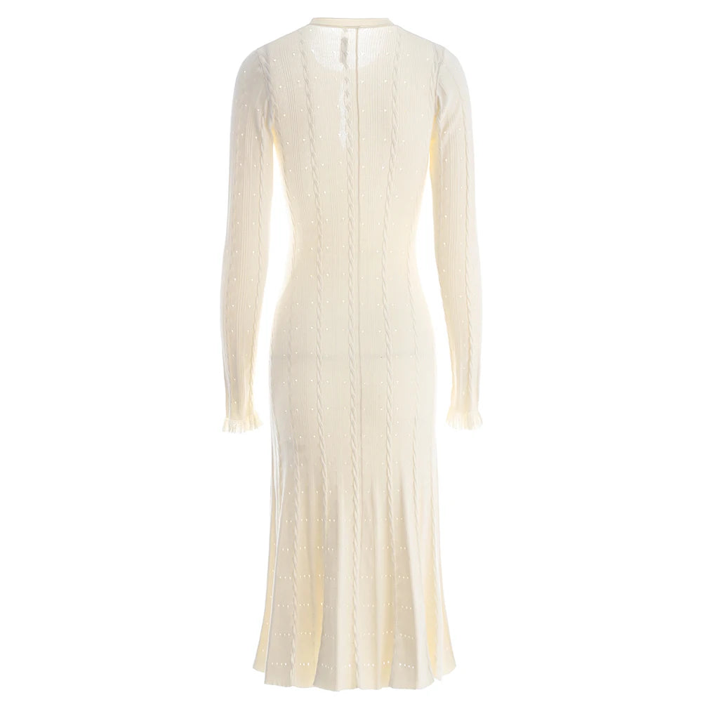 Vestido midi punto