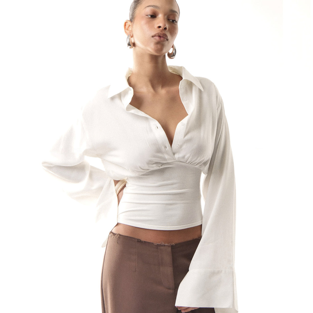 CAMISA CORSETERA COMBINADA