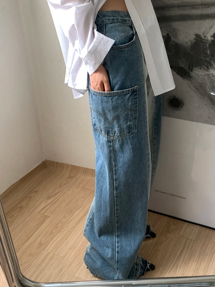 Jeans mezclilla patchwork