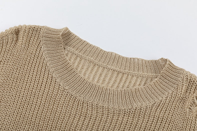 Suéter punto agujero