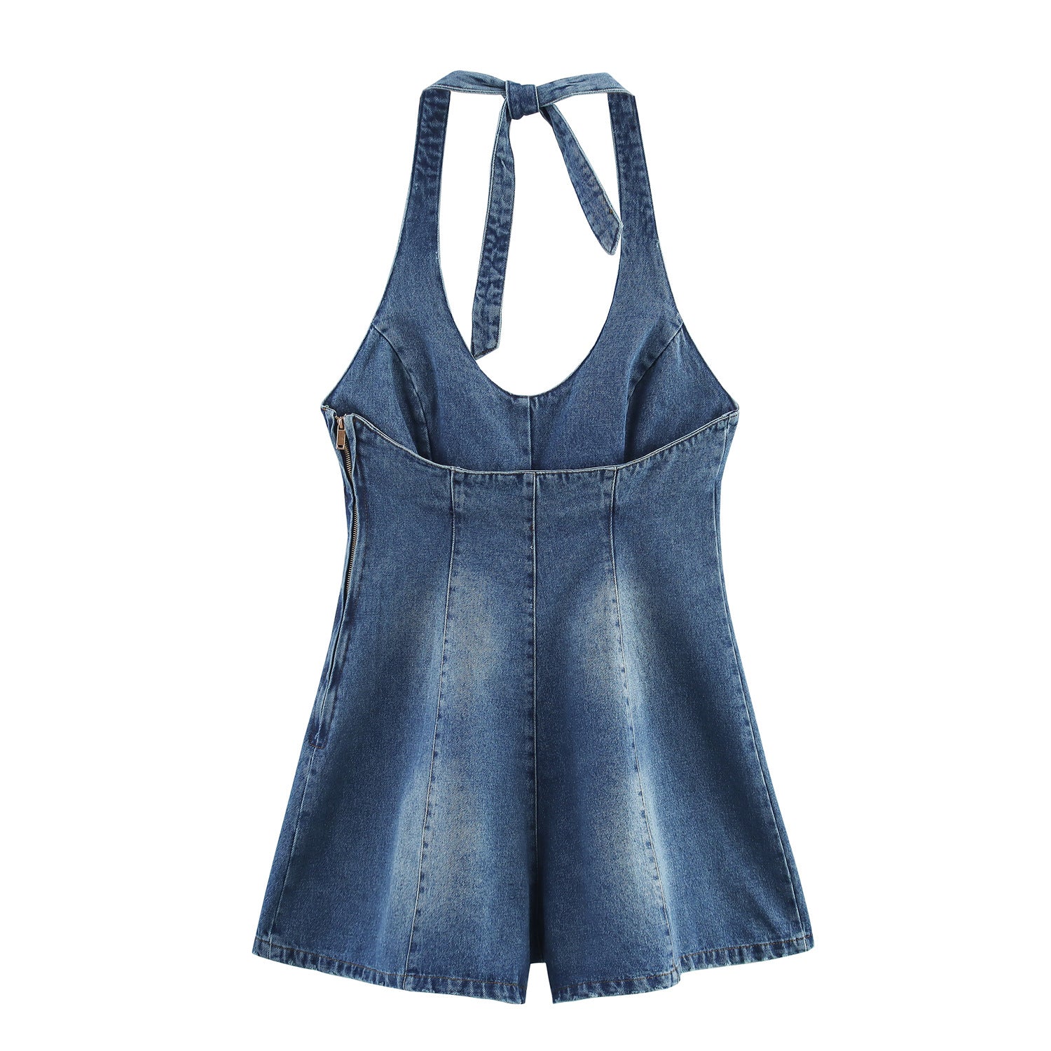 Mono denim halter