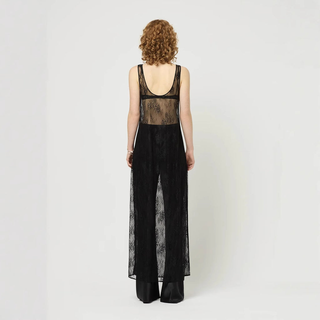 Vestido slip encaje