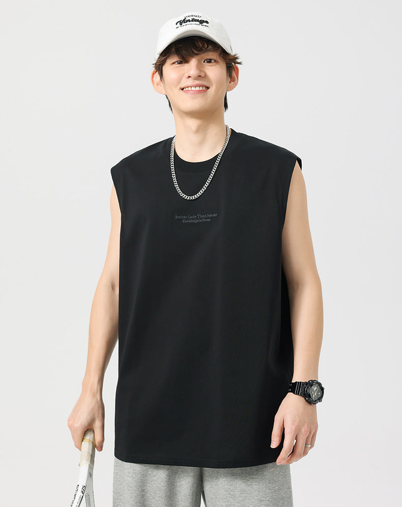 Camiseta lettering sleeveless