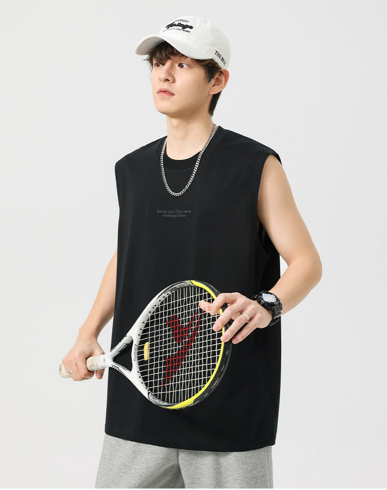 Camiseta lettering sleeveless