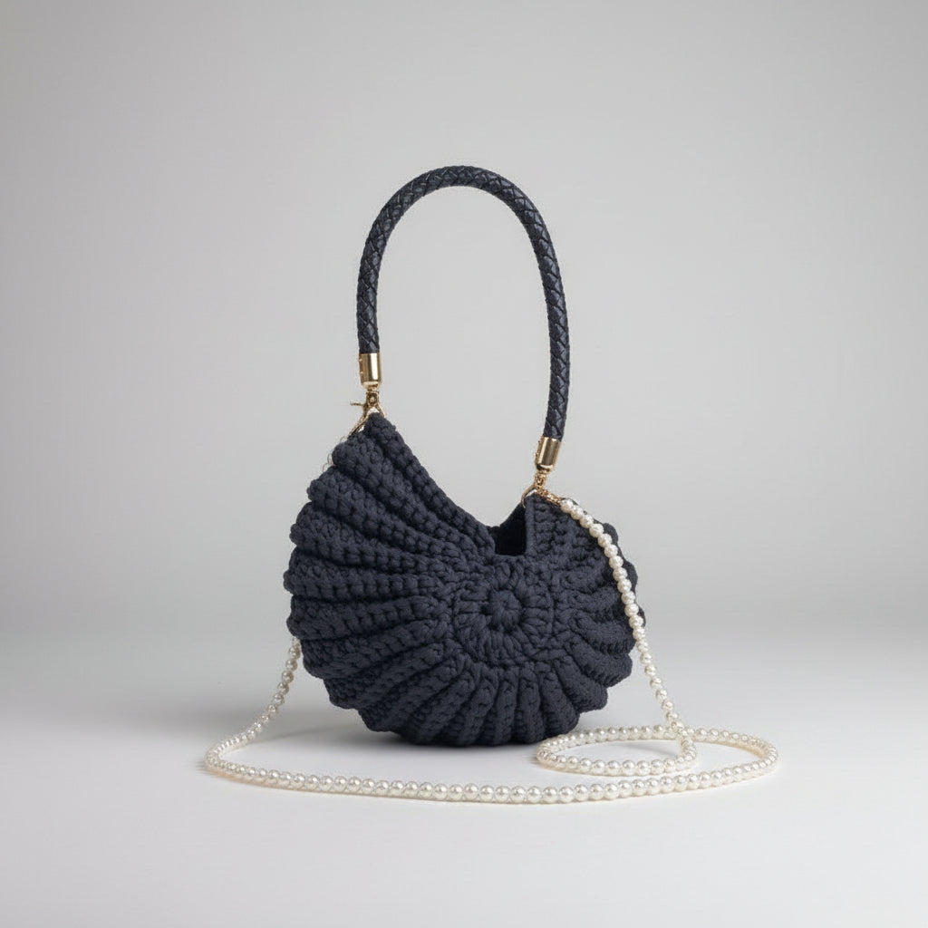 Bolso crochet concha