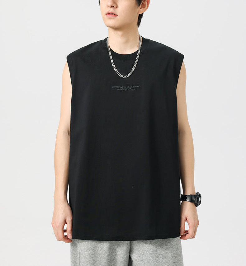 Camiseta lettering sleeveless