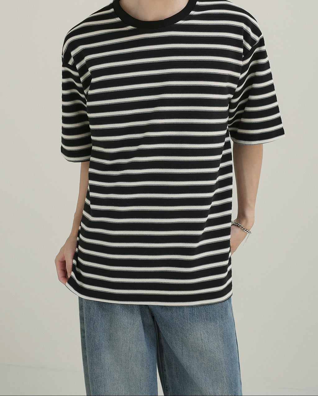 Camiseta oversize rayas