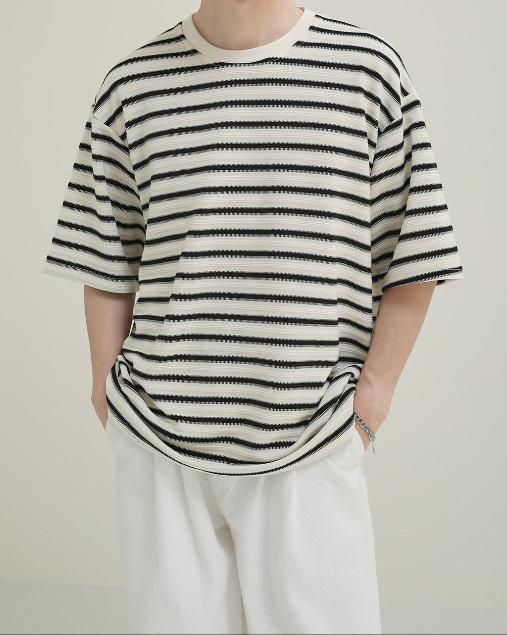 Camiseta oversize rayas