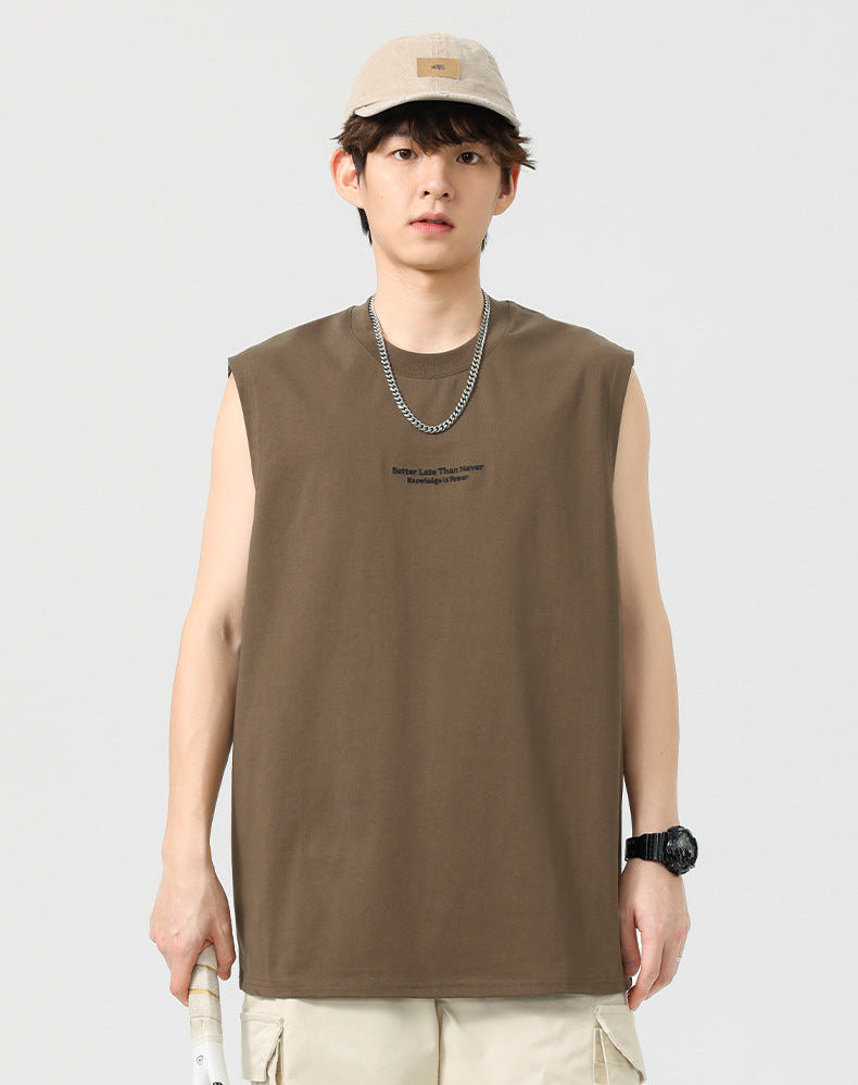 Camiseta lettering sleeveless