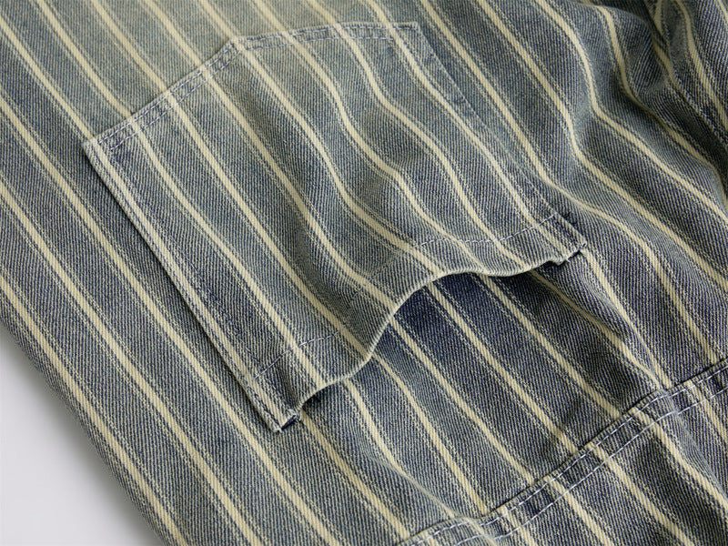 Pantalón gastado rayas