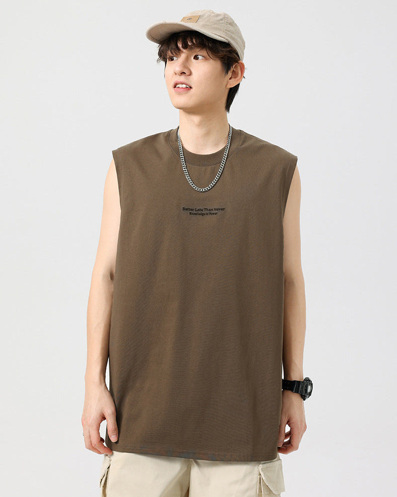 Camiseta lettering sleeveless