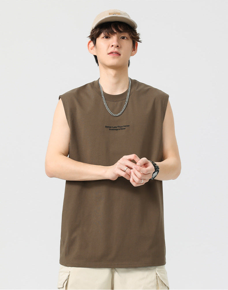 Camiseta lettering sleeveless