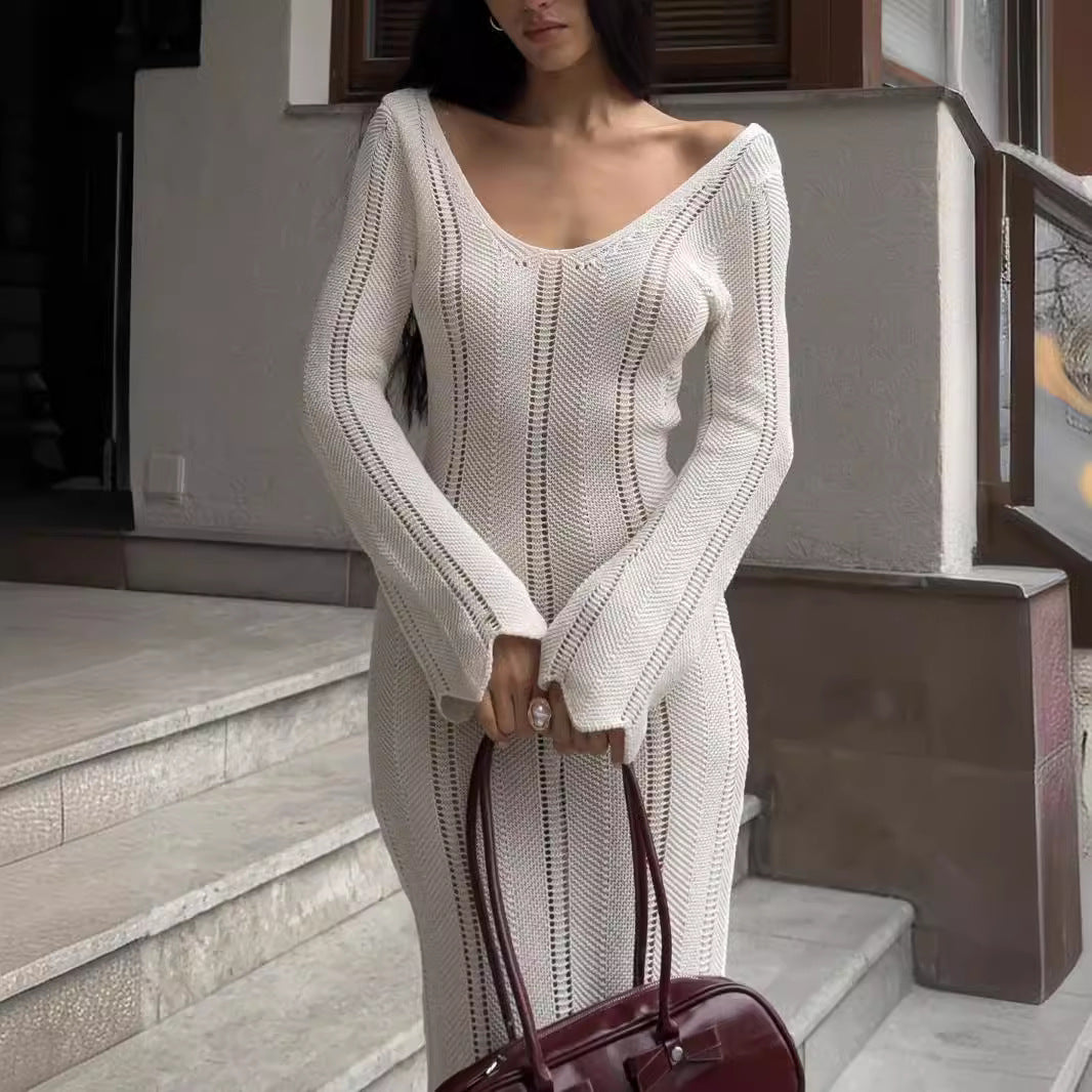 Vestido maxi punto