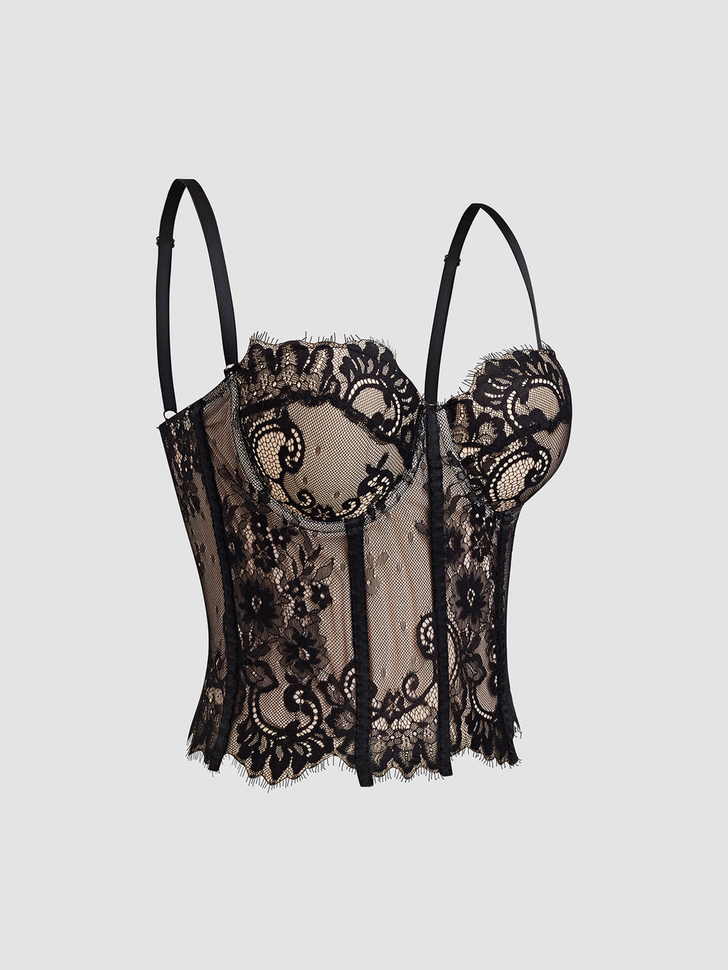 Top corsetero encaje