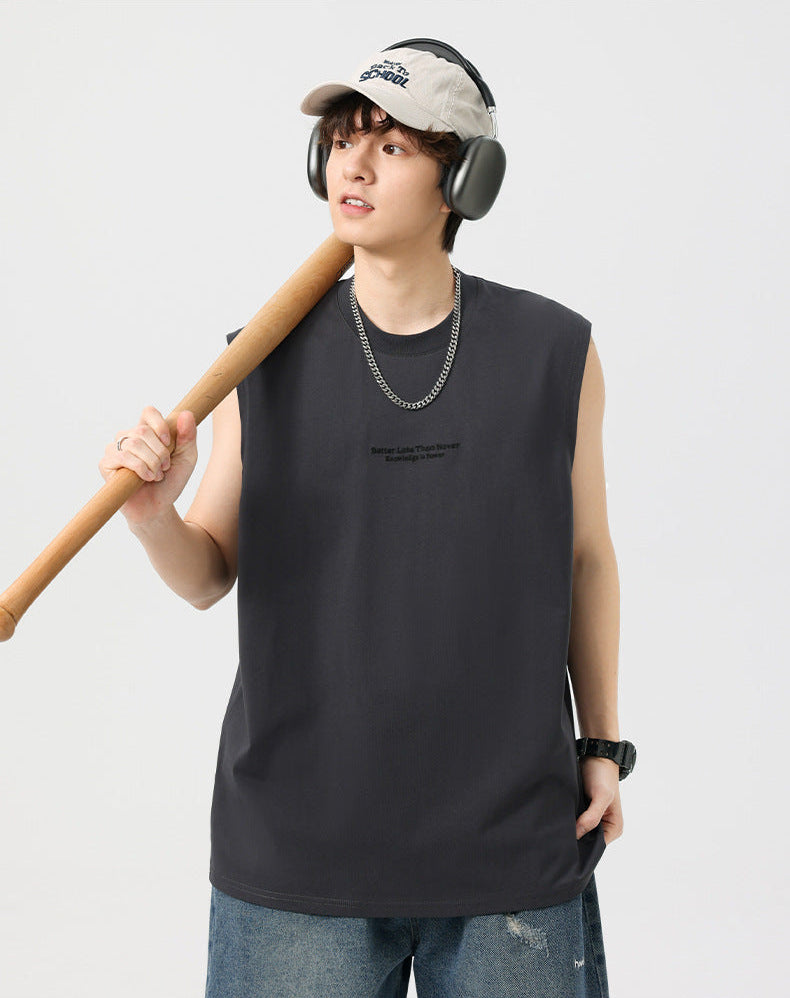 Camiseta lettering sleeveless