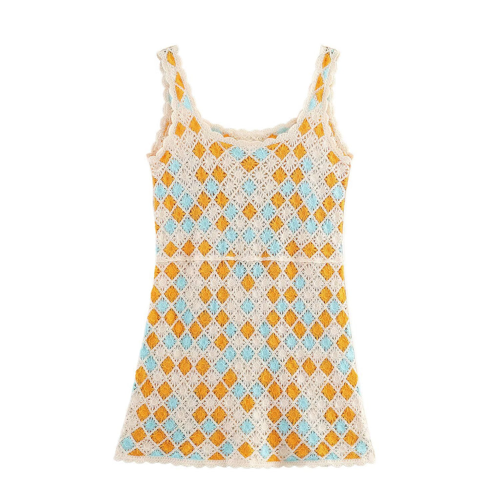 Vestido mini crochet