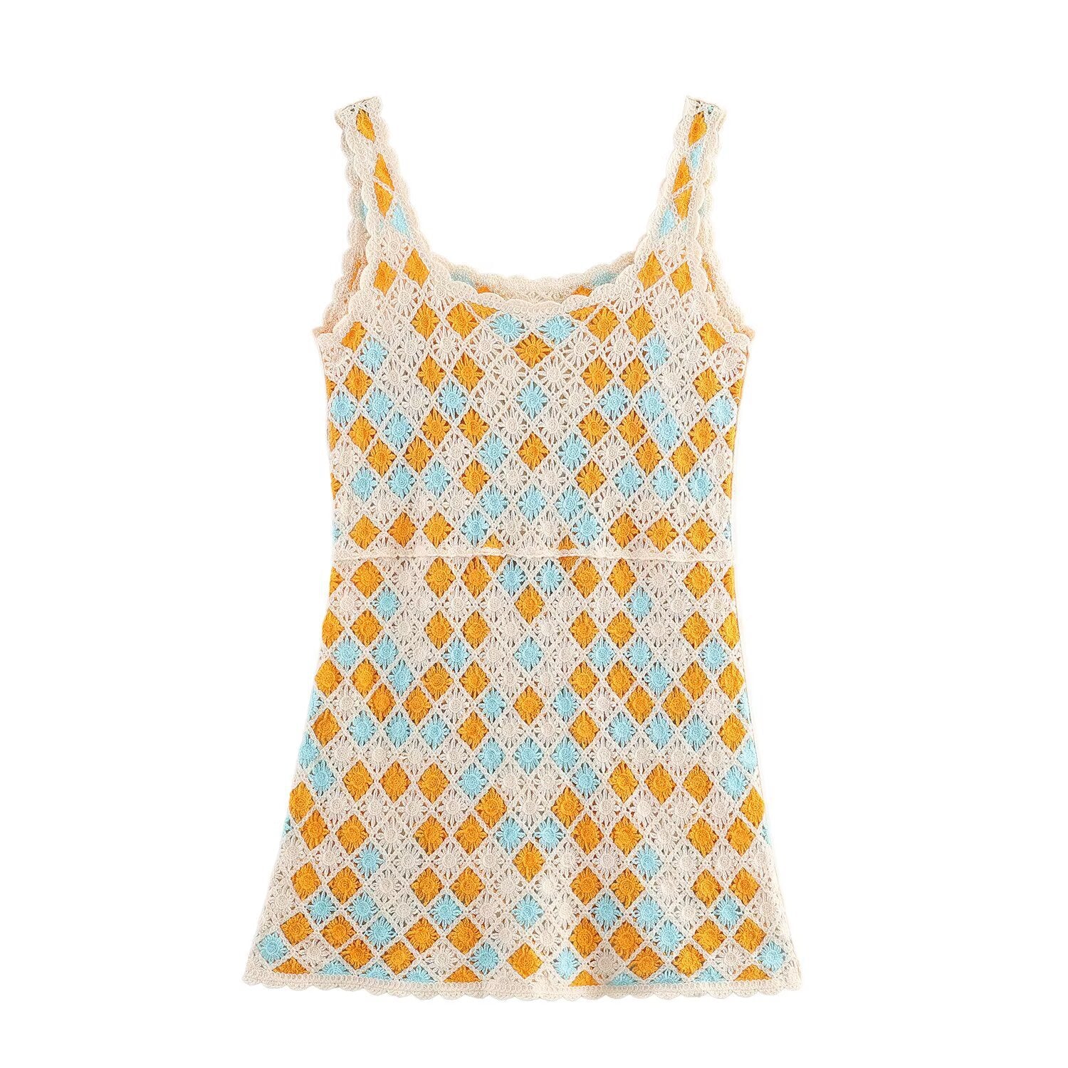 Vestido mini crochet