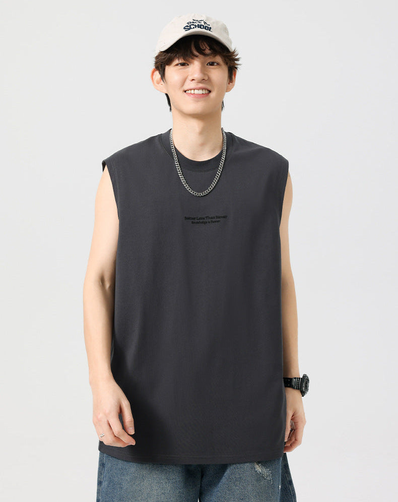 Camiseta lettering sleeveless