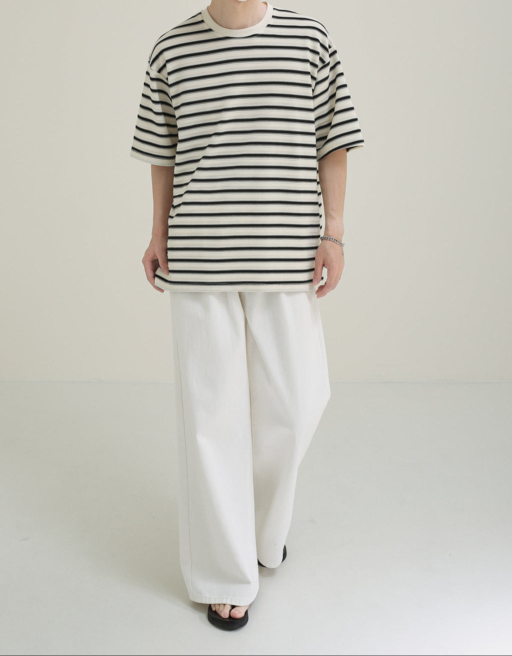 Camiseta oversize rayas