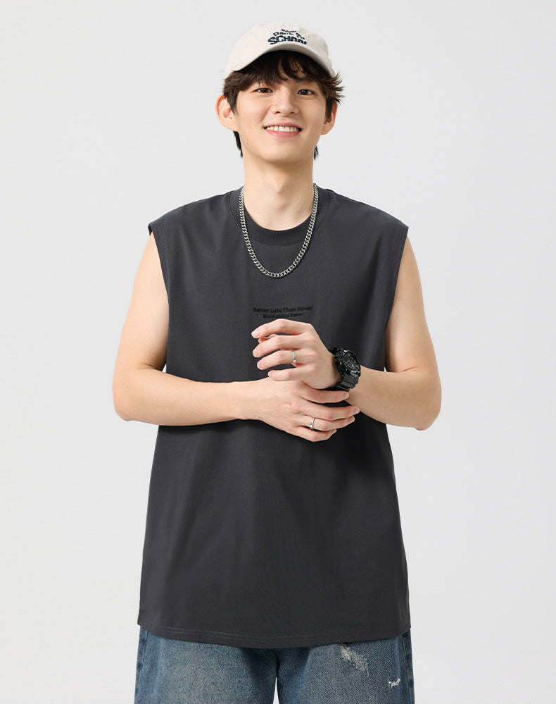 Camiseta lettering sleeveless