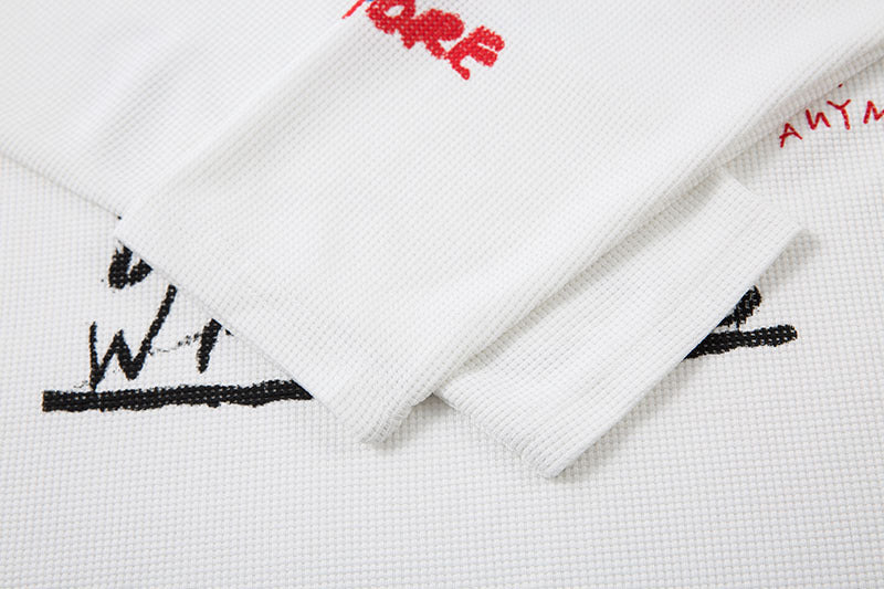 Camiseta waffle stitch