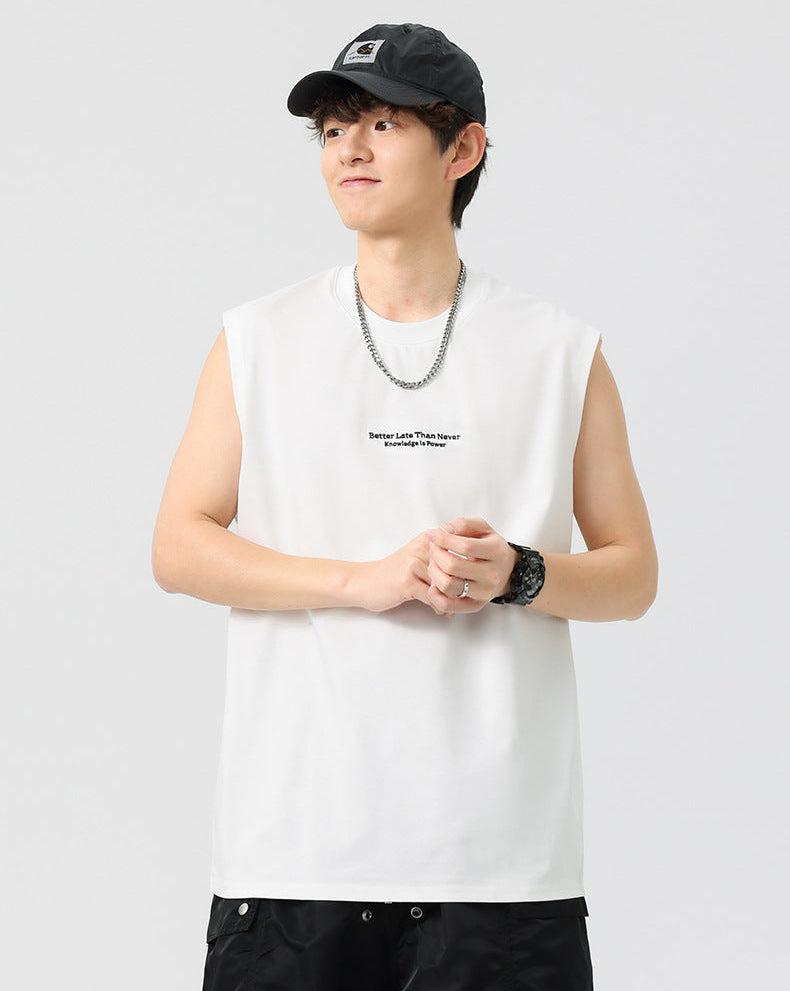 Camiseta lettering sleeveless