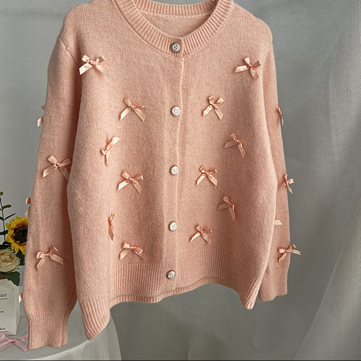 Cárdigan punto lazo