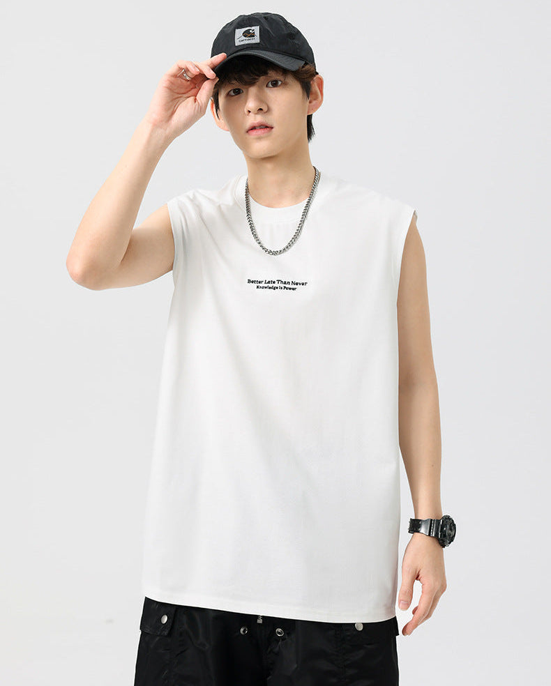 Camiseta lettering sleeveless