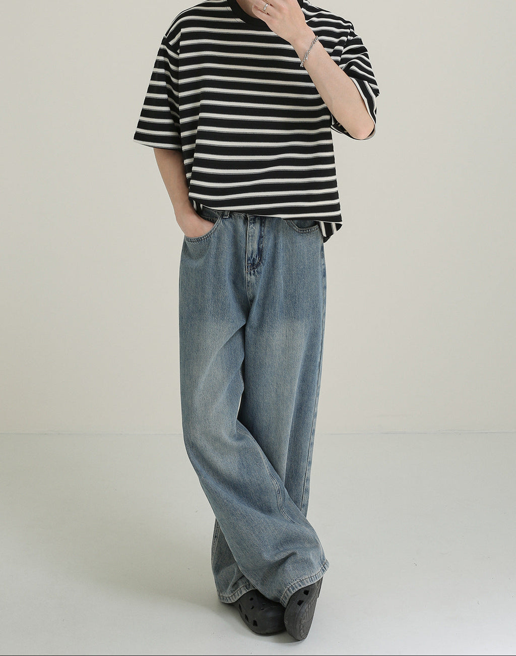 Camiseta oversize rayas