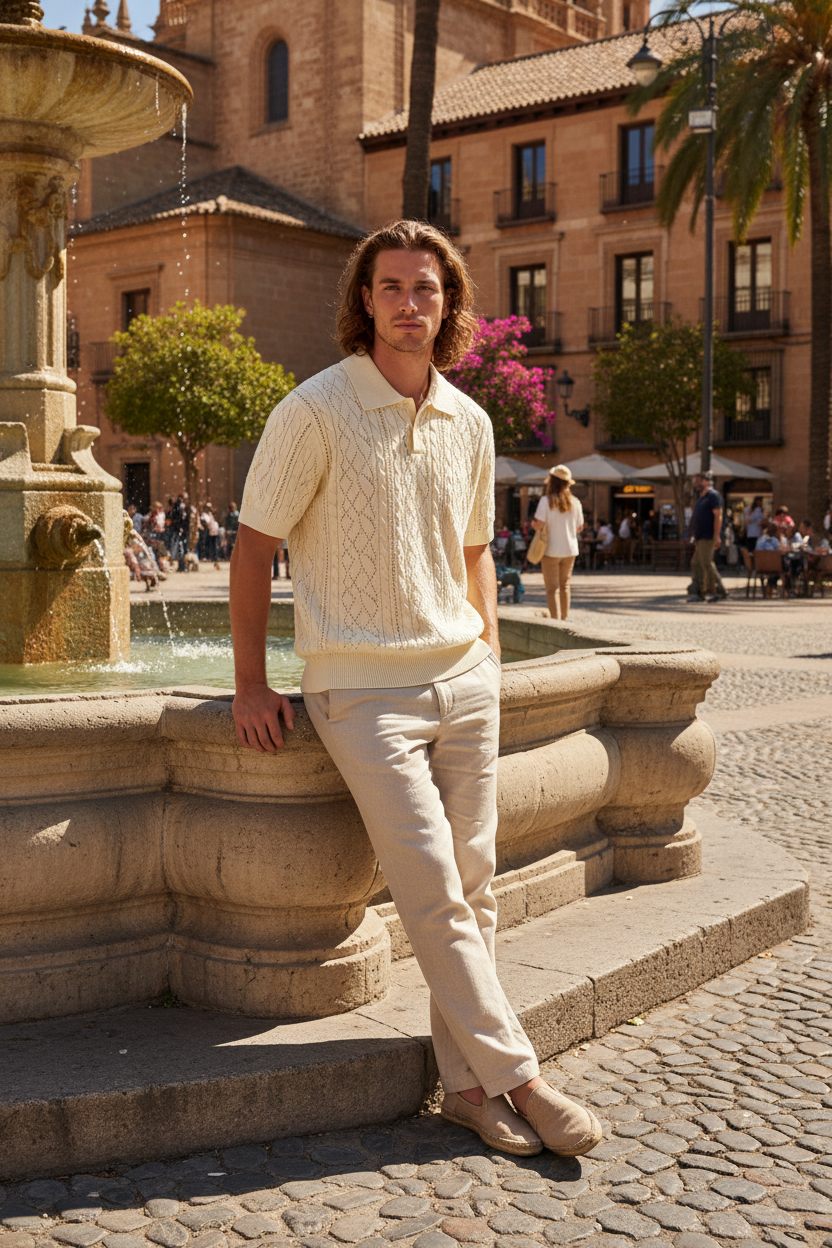 Camisa punto calado