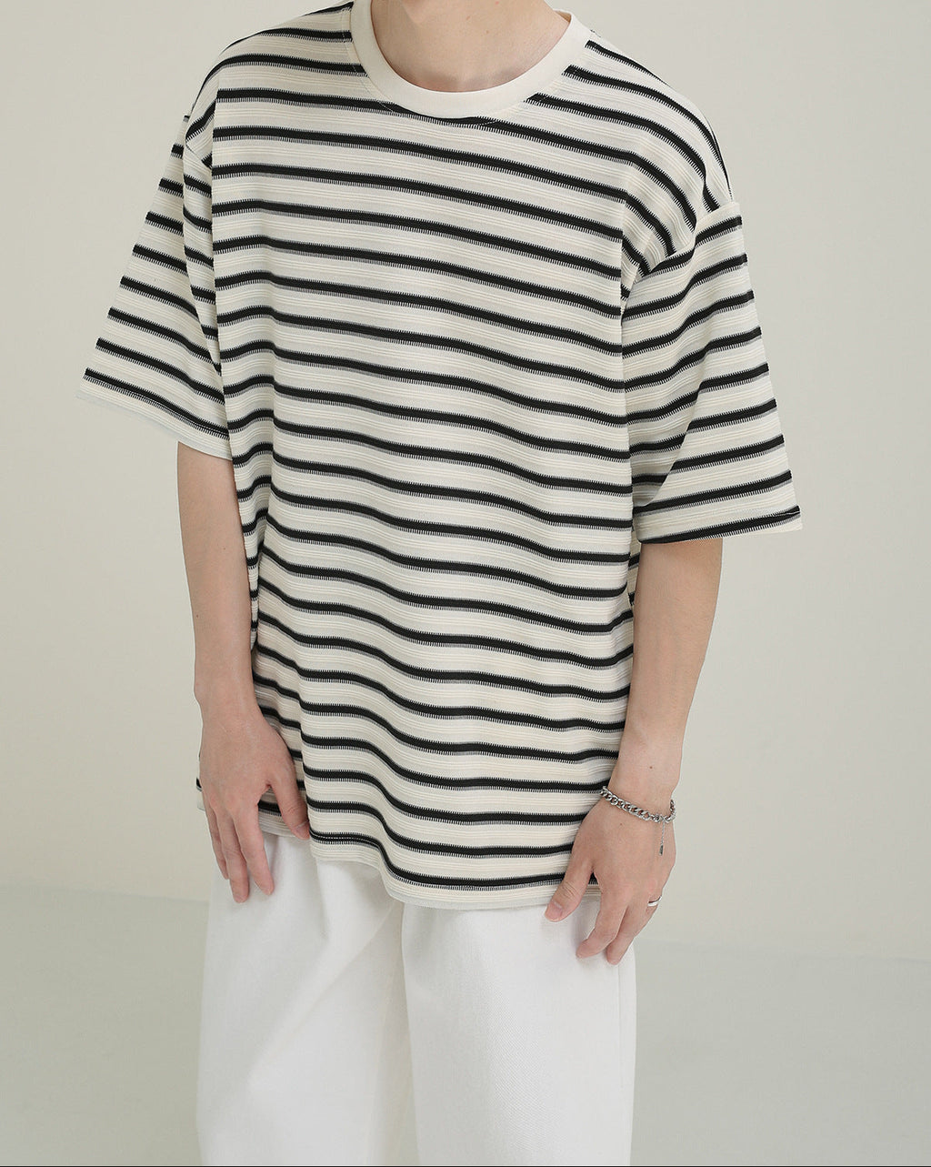 Camiseta oversize rayas