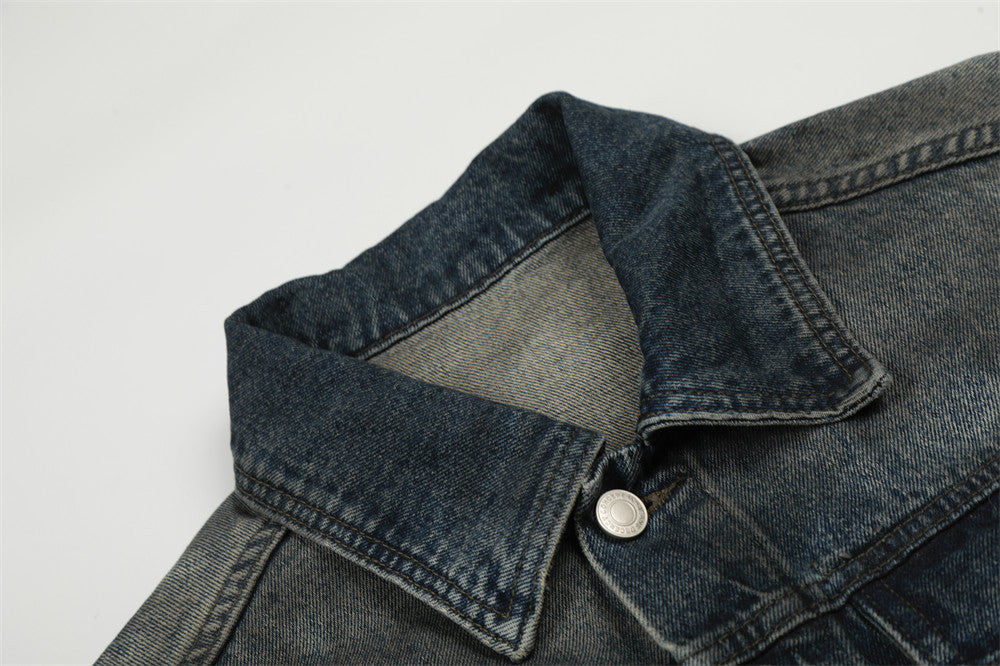 Chaqueta denim algodón