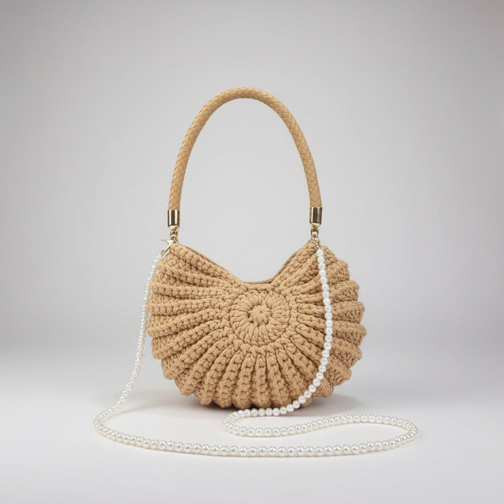 Bolso crochet concha