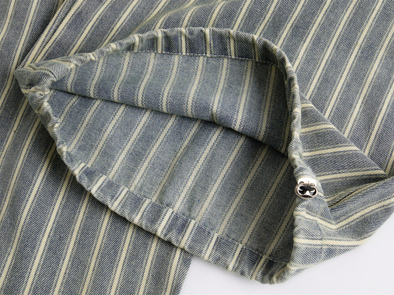 Pantalón gastado rayas