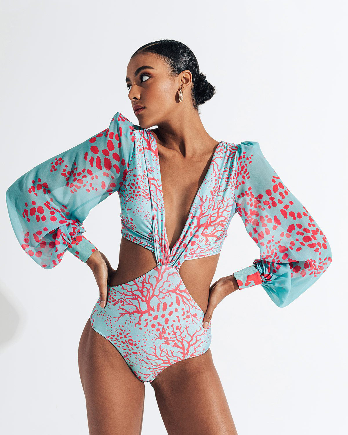 Bañador cut-out mangas